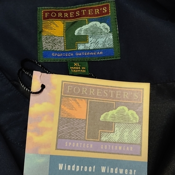 Forrester's Men's Navy Blue Pullover Windproof Windwear Jacket Size XL NWT - Picture 7 of 9